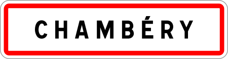 Panneau Agglomération Chambéry